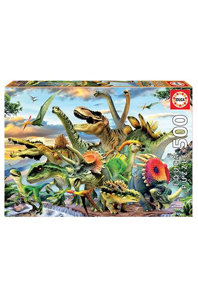 puzzle-500-dinossauros-educa